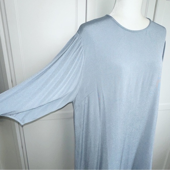 Samsoe Dress Dusty Blue Knee Length Aram S/S XL - Picture 11 of 15